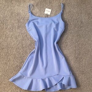 Revamped Light Blue Mini Dress